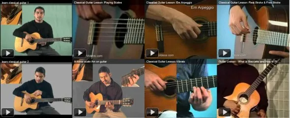 learn classical guitar videos